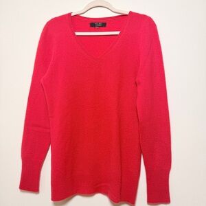Alex Marie Women's Bright Red V-Neck Sweater